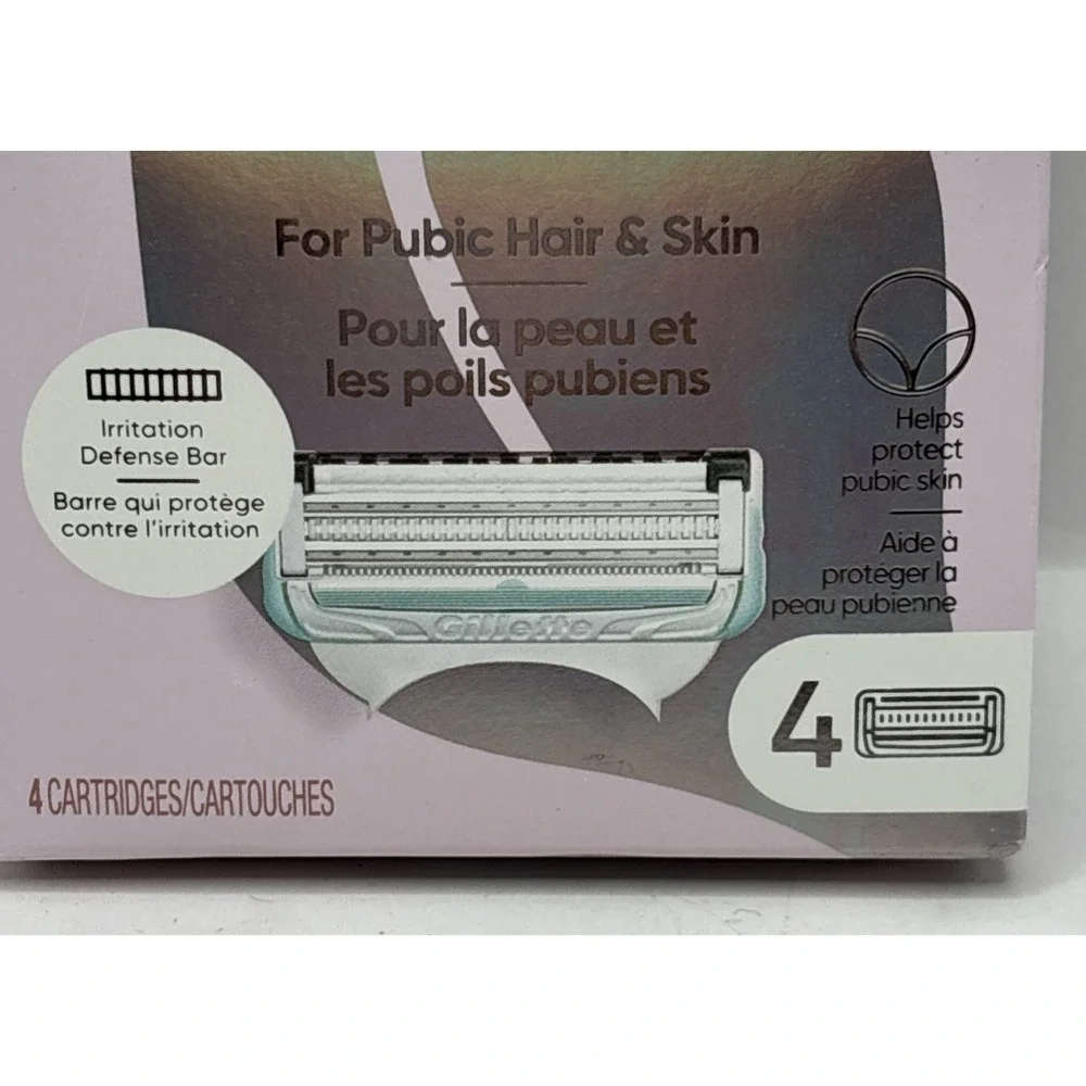 NEW Gillette Venus for Bikini Pubic Hair and Skin Women Razors 4 cartridges